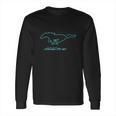 Ford Mustang Mach-E Blue Pony Logo T-Shirt Long Sleeve T-Shirt