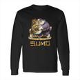 Funny Cats Sumo Wrestler Japanese Cat Sumo Wrestling Long Sleeve T-Shirt