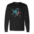 Funny Dino On Bike Trex Lover Rider Motorcycle Long Sleeve T-Shirt