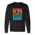 Funny Everybody In The Lake Getting Tipsy Retro Groovy Long Sleeve T-Shirt