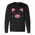 Funny Halloween Cute Piggy Face Halloween Costume Long Sleeve T-Shirt