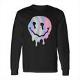 Funny Melted Acid Smiley Face Psychedelic Long Sleeve T-Shirt