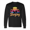 Funny Retro Surfing Logo Long Sleeve T-Shirt