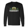 Funny Vintage Vermont Retro Logo Long Sleeve T-Shirt