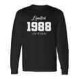 Gift For 33 Years Old 1988 Limited Edition 33Rd Birthday Long Sleeve T-Shirt