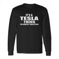 Gildan Tesla Thing Black Long Sleeve T-Shirt