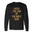 Gold Law Of Yah Yahweh Yeshua Torah Hebrew Roots Long Sleeve T-Shirt