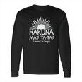 Hakuna Mas Tatas Parody Funny Romper Long Sleeve T-Shirt