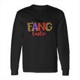 Halloween Fang Tastic Leopard Bat Halloween Day Long Sleeve T-Shirt