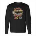 Happy 12Th Birthday Vintage August 2010 12 Years Old Long Sleeve T-Shirt