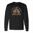 Happy 44Th Birthday Vintage June 1978 44 Years Old Long Sleeve T-Shirt