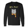 Harry Pawter Funny Magic Cat With Glasses Gift Long Sleeve T-Shirt