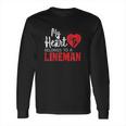 My Heart Belongs To A Electric Cable Lineman Long Sleeve T-Shirt