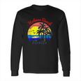 Holmes Beach Florida Vintage Retro Beach Sunset Long Sleeve T-Shirt