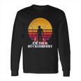 Im Your Huckleberry Western Quote Vintage Long Sleeve T-Shirt