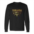 Iapparel Wakanda Forever Gold Foil Long Sleeve T-Shirt