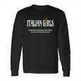 Italian - Italian - Italian Girls T-Shirt Long Sleeve T-Shirt