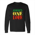 Jamaica One Love Unisex Great Gift Rasta Colors Reggae Long Sleeve T-Shirt