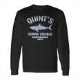 Jaws Distressed Quints Shark Fishing Royal Heather Long Sleeve T-Shirt