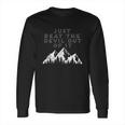 Just Beat The Devil Out Of It Mountain Scene Artist Humor Long Sleeve T-Shirt