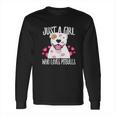 Just A Girl Who Loves Pit Bulls Dog Lover Long Sleeve T-Shirt