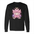 Kawaii Pastel Goth Cute Creepy 3 Headed Dog Long Sleeve T-Shirt