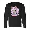 Kawaii Pastel Goth Cute Creepy Girl Anime Skull Long Sleeve T-Shirt