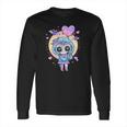 Kawaii Pastel Goth Cute Creepy Sugar Skull Anime Long Sleeve T-Shirt