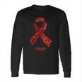 Kawasaki Disease Awareness Ribbon With Words Long Sleeve T-Shirt