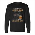 Kelpie An Old Man With A Whisky And A Dog Sitting Near Long Sleeve T-Shirt