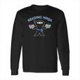 Kids Reading Ninjaby Scarebaby Blue Long Sleeve T-Shirt