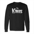 The Kinks Logo Black Shirt Rock Band For Mens Tee Shirt Long Sleeve T-Shirt