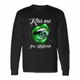 Kiss Me Im Highrish Cannabis Lips Weed Love Lips Cannabis Long Sleeve T-Shirt