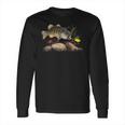 Largemouth Bass Chasing A Vertical Fishing Lure Long Sleeve T-Shirt