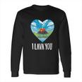 I Lava You Valentines Day Anniversary Birthday Long Sleeve T-Shirt