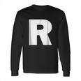 Letter R Alphabet Capital Initial Spell Word Long Sleeve T-Shirt