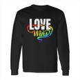 Lgbtq Love Wins Logo For Pride Month Funny Gift Long Sleeve T-Shirt