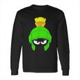 Looney Tunes Marvin The Martian Dark Big Face Long Sleeve T-Shirt