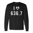 I Love 6367 Dogs Funny Dewey Decimal Long Sleeve T-Shirt