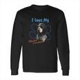 I Love My Bluetick Coonhound Dog Lover Paw Print Long Sleeve T-Shirt