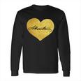 Love A Hamilton Golden Signature Heart Long Sleeve T-Shirt