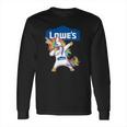 Lowes Unicorn Dabbing Long Sleeve T-Shirt