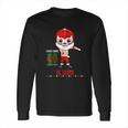 Lucha Libre El Santa Claus Floss Like A Boss 6 Long Sleeve T-Shirt