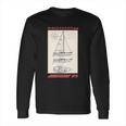 Macgregor 25 Sailboat Line Drawing Long Sleeve T-Shirt