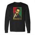 Malcolm X Retro Polo Long Sleeve T-Shirt