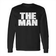 The Man Distressed Logo Long Sleeve T-Shirt