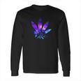 Marijuana Leaf Galaxy Long Sleeve T-Shirt