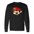 Mario Smoking Marijuana Weed Mario Long Sleeve T-Shirt