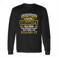 Mens A Grumpy Old Man Who Smokes CigarsCigar Lover Long Sleeve T-Shirt