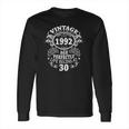 Mens Vintage 1992 The Man Myth Legend 30 Years Old Birthday Gifts Long Sleeve T-Shirt